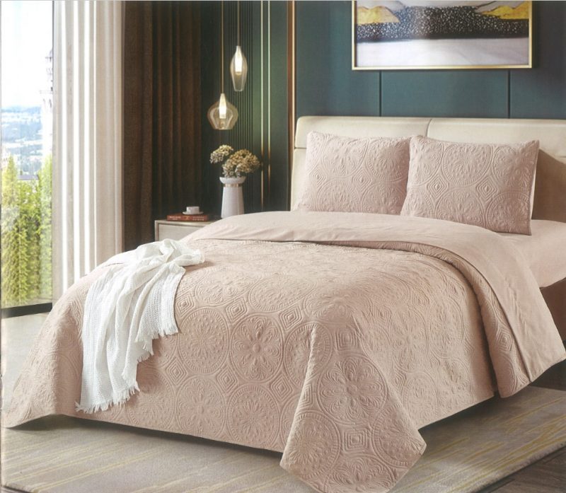Cobertor color rosado pastel - Imagen 1