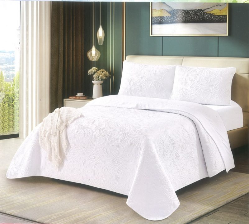 Cobertor color entero blanco - Imagen 1